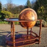 Coffee table bar world map