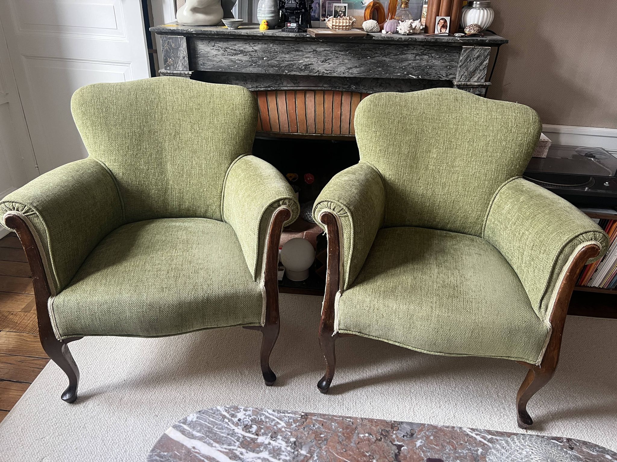 Pair of vintage 1960s armchairs – Scandinavian style
