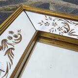 Venetian mirror with parecloses 54x45cm
