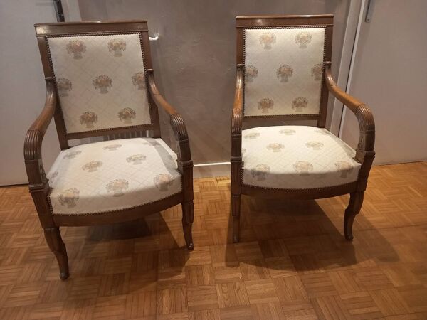 Paire de Fauteuil Empire
