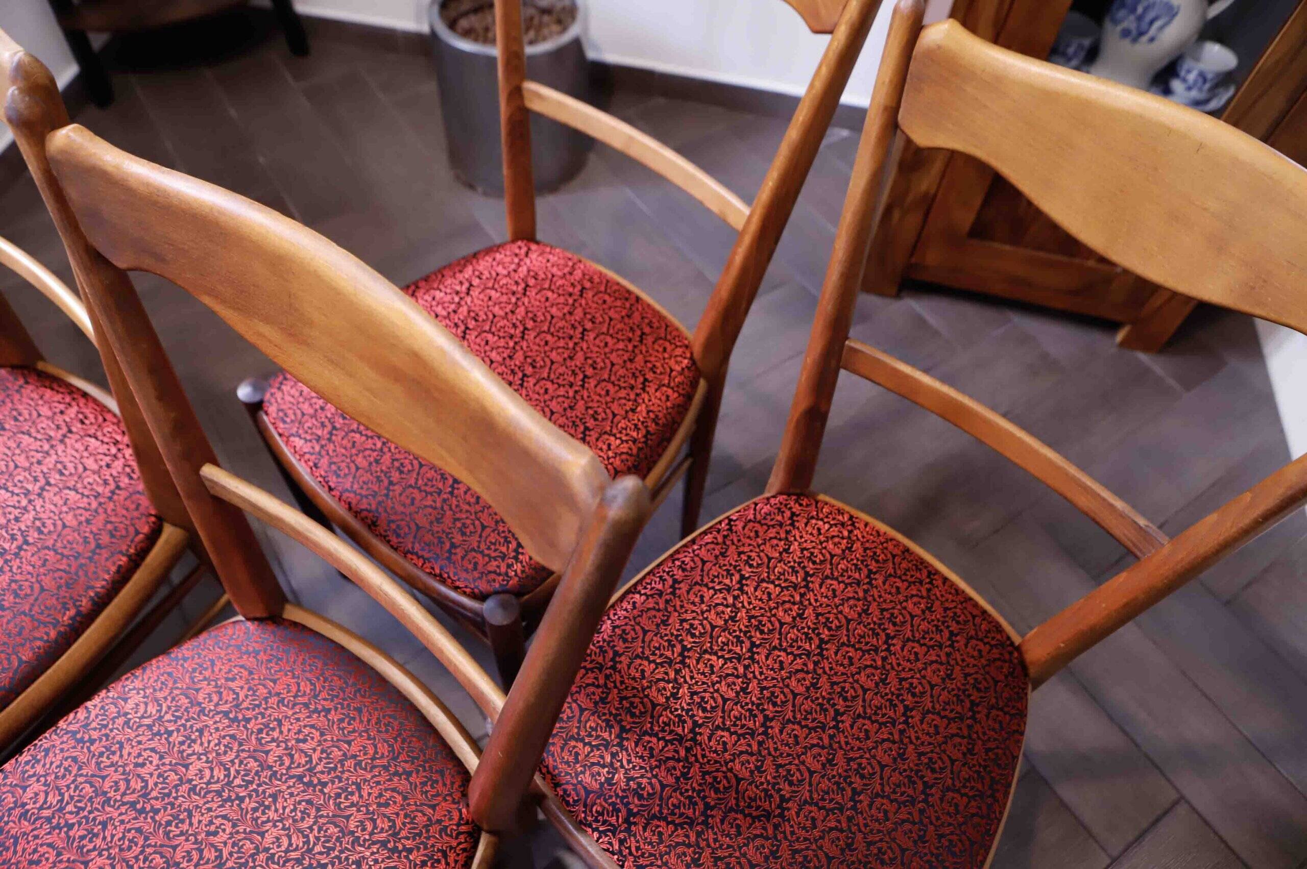 Set of retro dining chairs – Dřevotvar Jablonné nad Orlicí