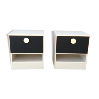 Pair of bedsides, 70s