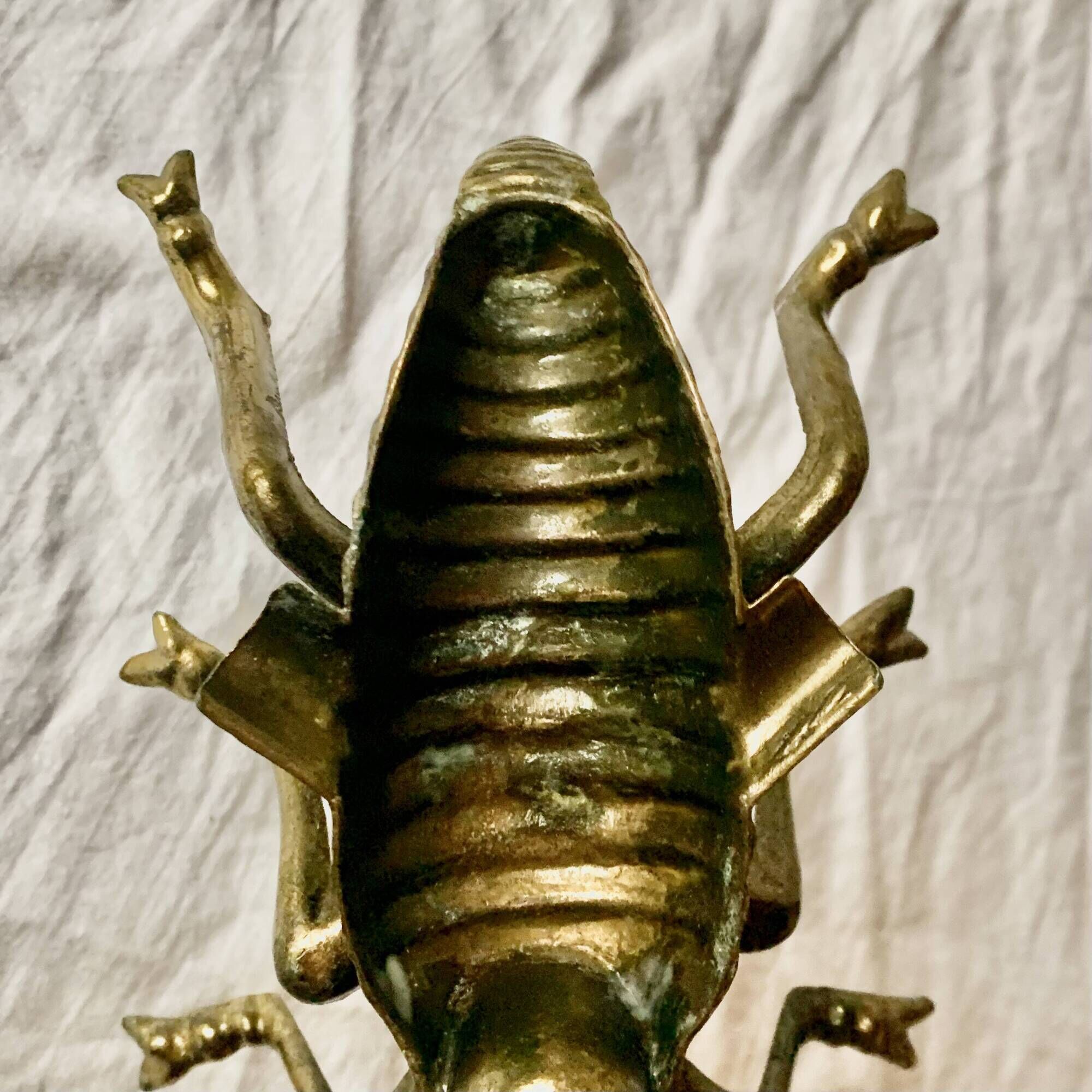 Vintage brass ashtray in the shape of a fly - Made in Italy