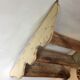 Patinated wooden shelf