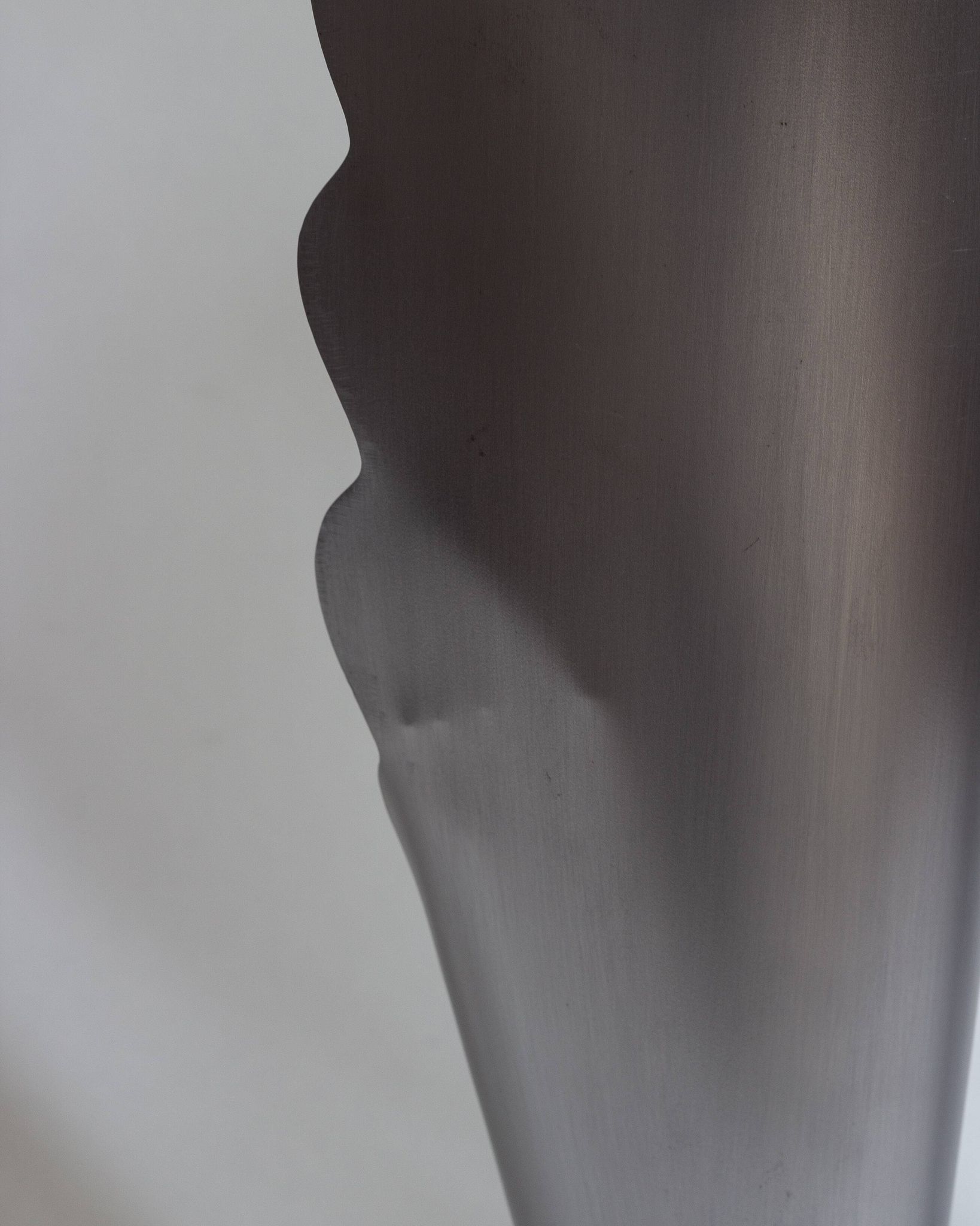 Pair of brushed steel lamps⎮60s, 70s
