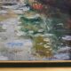 Oil on canvas "Landscape with Bridge" early 20th century
