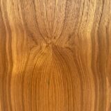 Vintage solid teak wood magazine rack Scandinavian 1960s