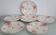 Set of 6 Émaux de Longwy plates - Beauvais model - 1930s