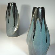 Pair of Art Nouveau style ceramic vases