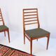 1960s-70s style chairs (4 pieces) in teak, retro vintage style.