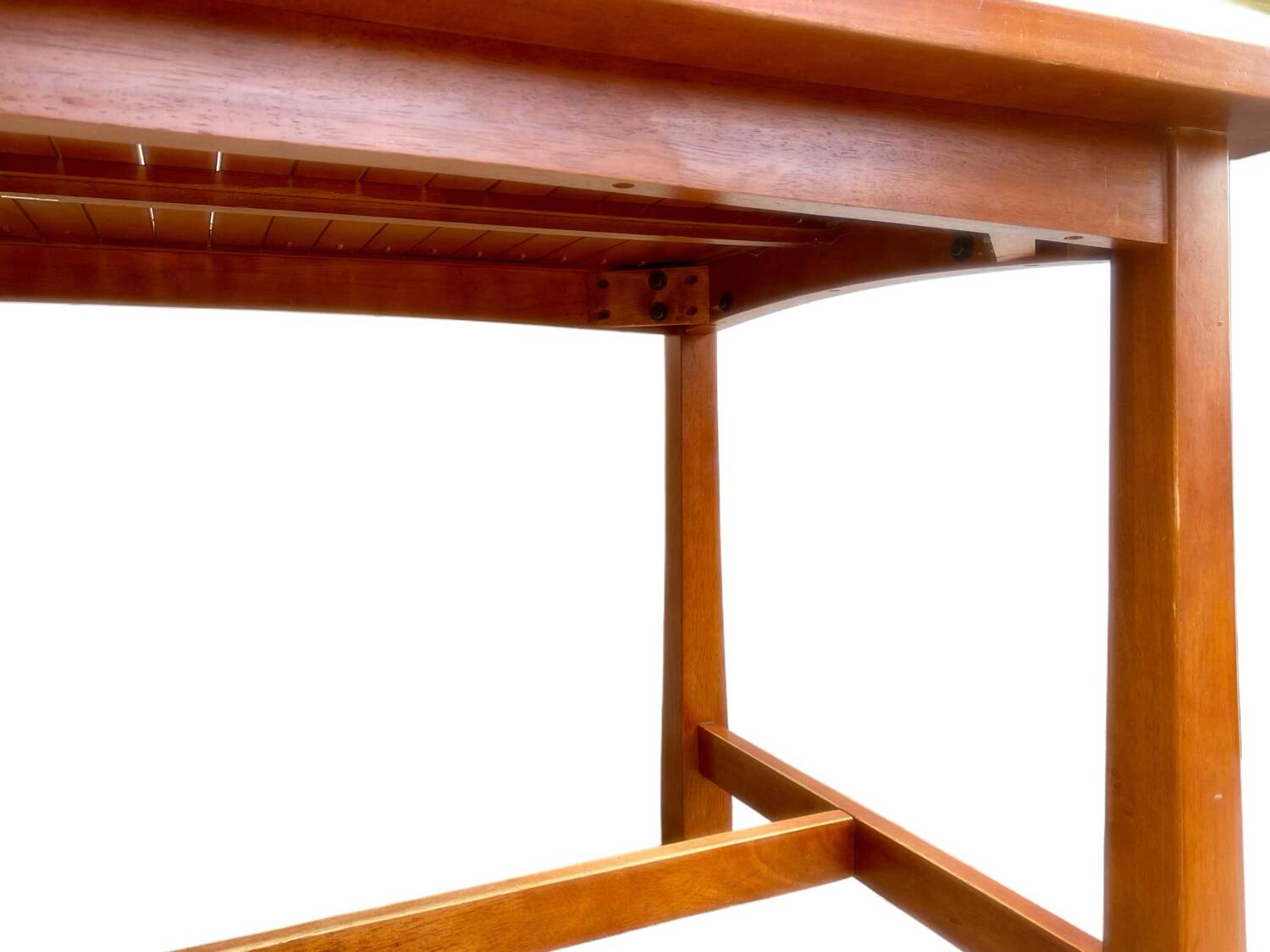 Exotic glass and solid wood table in Thailand