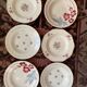 6 old and flowery hollow plates.