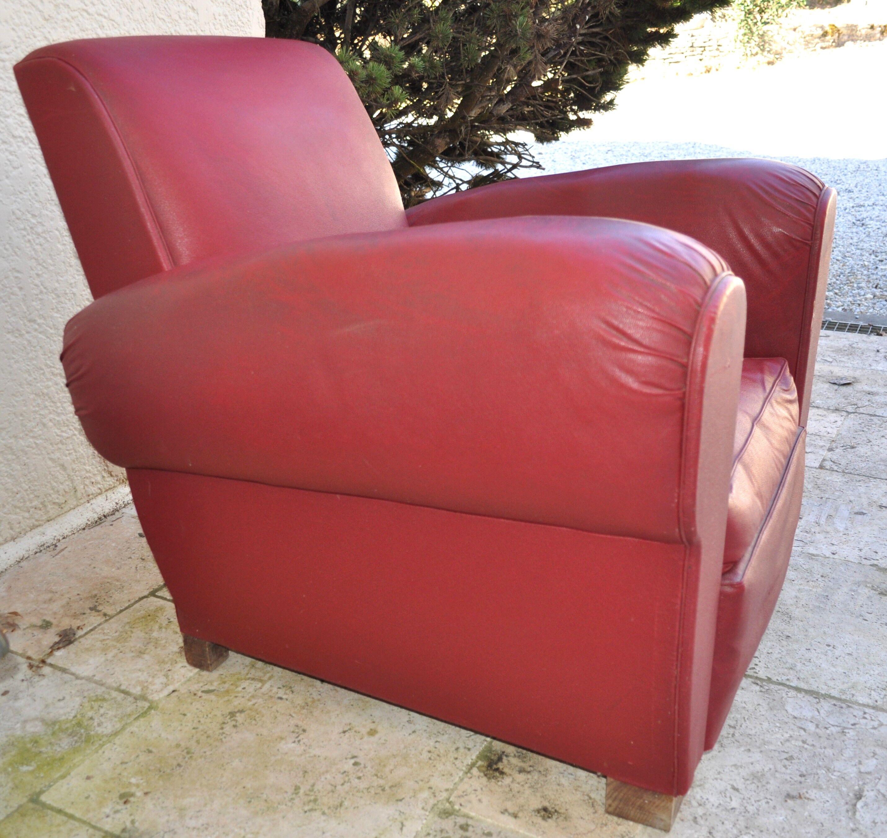 Fauteuil club skaï