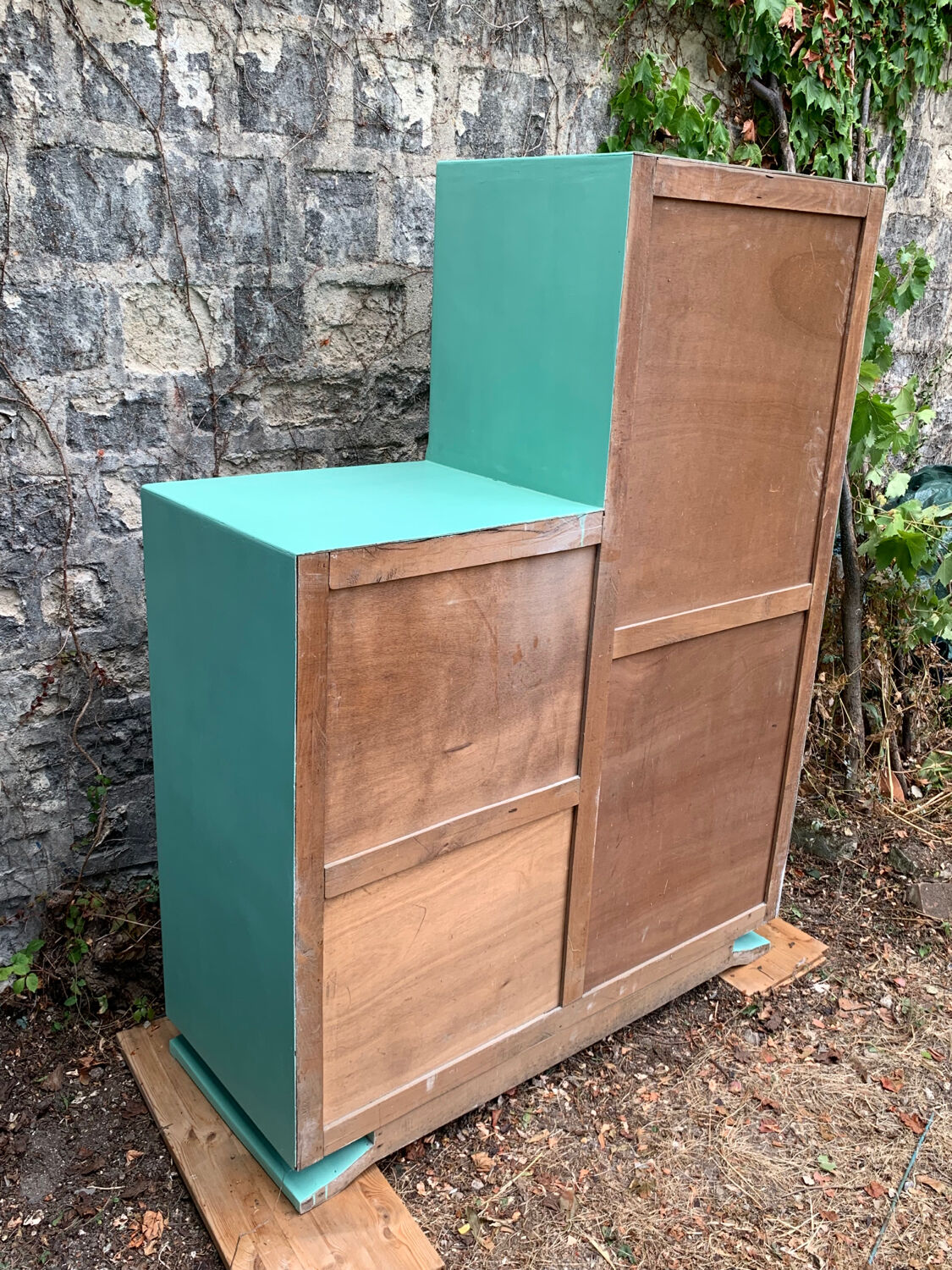 Asymmetrical Parisian art deco wardrobe 1940