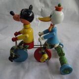 Jouet ancien à tirer Donald et Mickey