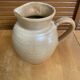 Old pichet gres village beige 1960s made in france vintage #e33