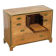 Military commode in solid oak and brass circa 1880