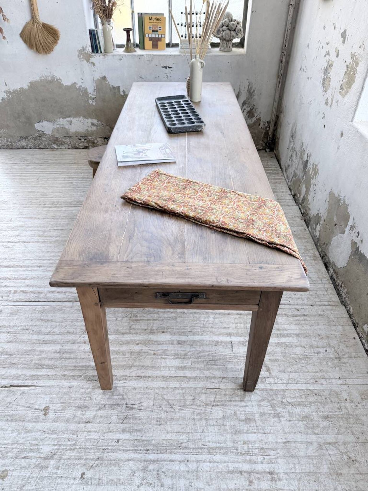 XL oak farmhouse table 1950 235cm
