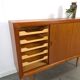 Mid Century Deens teak hoog dressoir