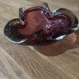 Murano shell-shaped bubble glass ashtray from 1970