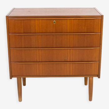 Commode scandinave en teck, années 1960