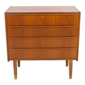 Commode scandinave en teck, années 1960