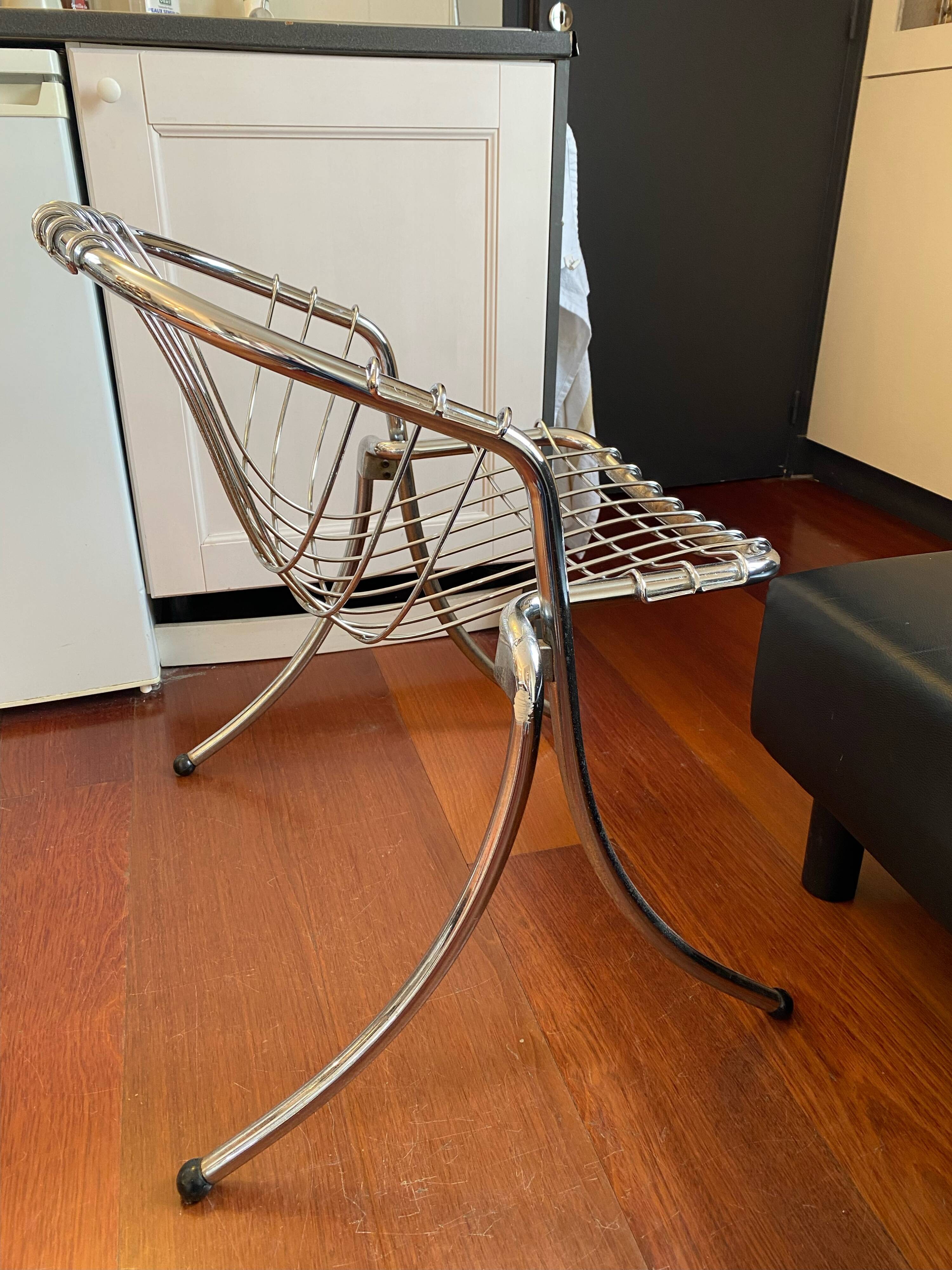 Paire de chaises " LYNN " fauteuils design Gastone Rinaldi éditée par RIMA