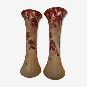 Paire de vases Legras