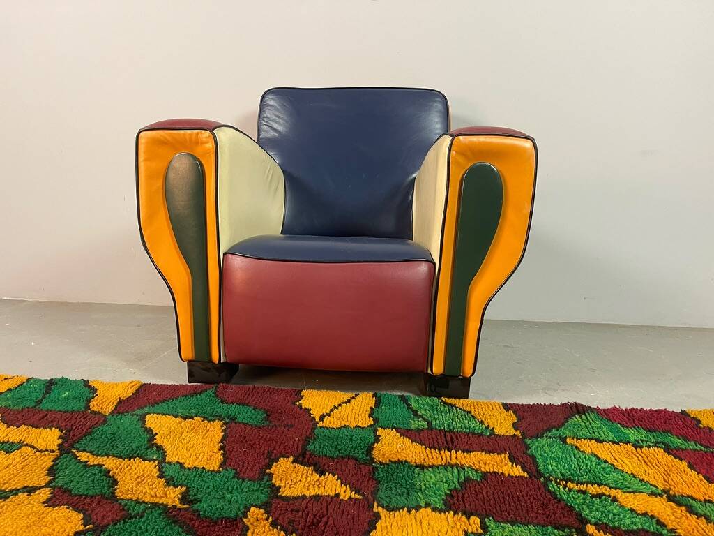 Peter van Zoetendaal “Hip Hop” Armchair, Dutch Postmodern Design.
