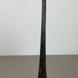Large 47cm Brutalist Cast Iron Candle Holder by Manfred Bergmeister, Germany 1970