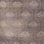 Vintage midcentury karapinar floral brown wool rug