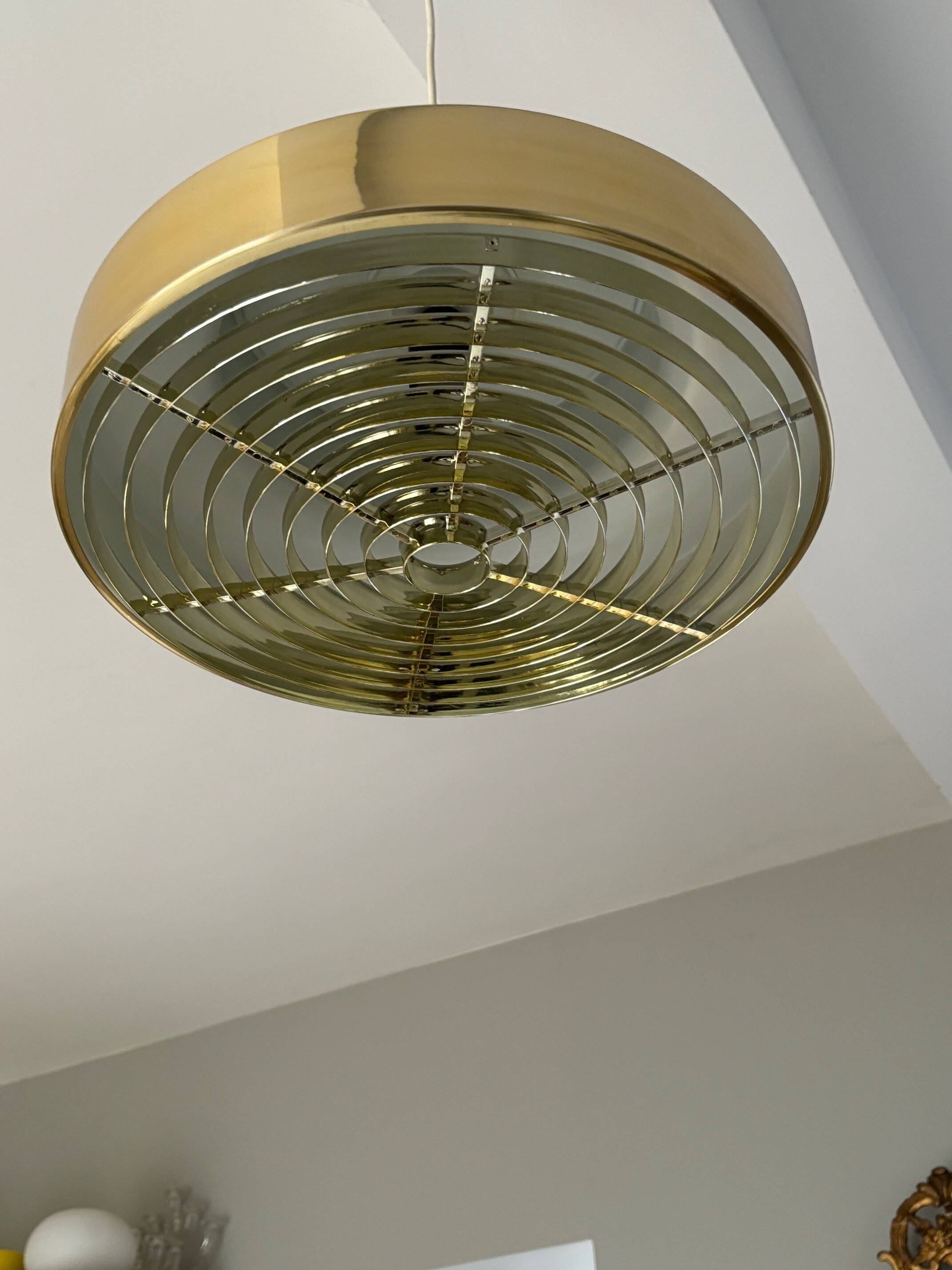 Falkenbergs gold metal suspension - Sweden 70s/80s