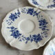 Set of 5 antique Sarreguemines saucers