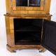 Antique display case/corner cabinet - Baroque style - walnut - glass door with bars - circa 1900