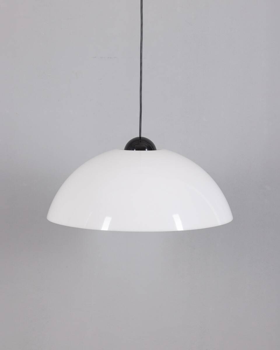 Vintage 1980s Plastic Pendant Lamp by Martinelli Luce