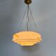 Art deco glass hanging lamp, 1950s
