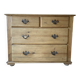 Old 4-drawer chest of drawers in solid pine