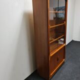 Vintage teak display case by Dyrlund
