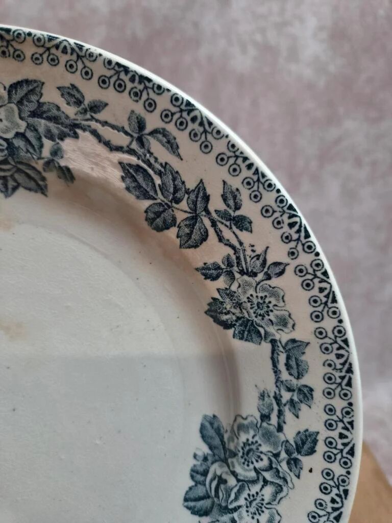 Antique plate Terre de Fer – Guadeloupe Service – Debray Establishments