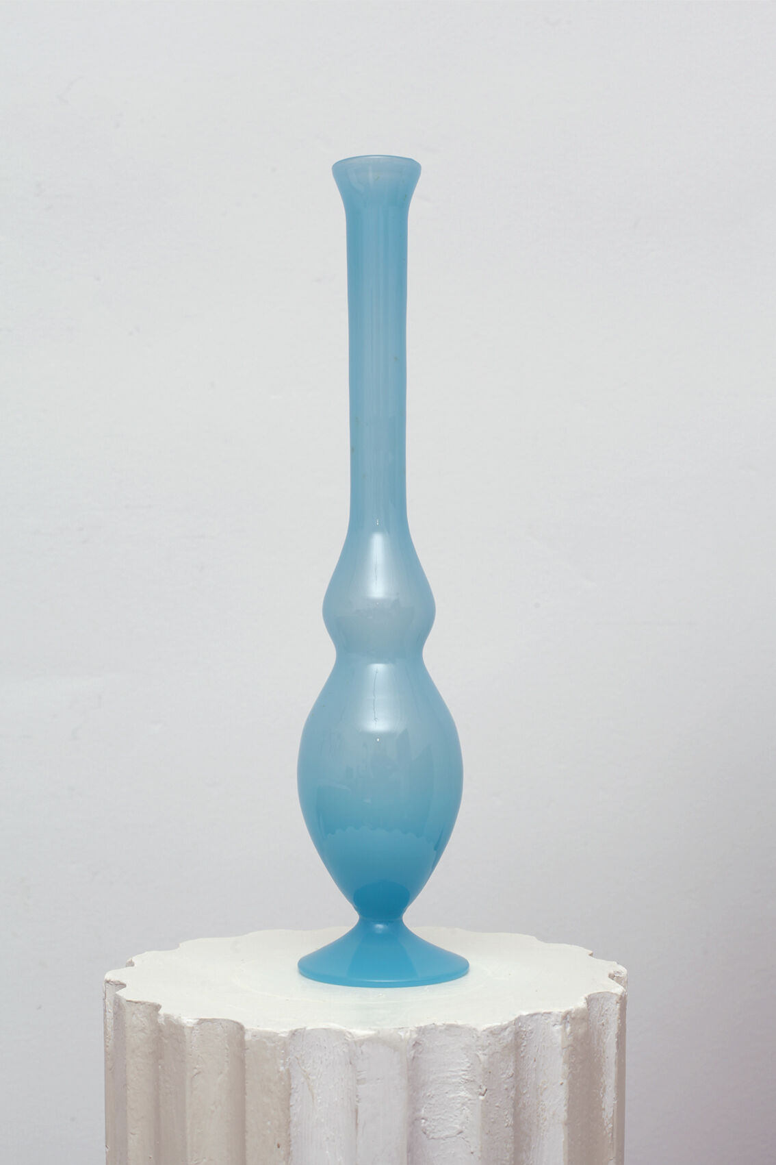 Vase soliflore blue glass
