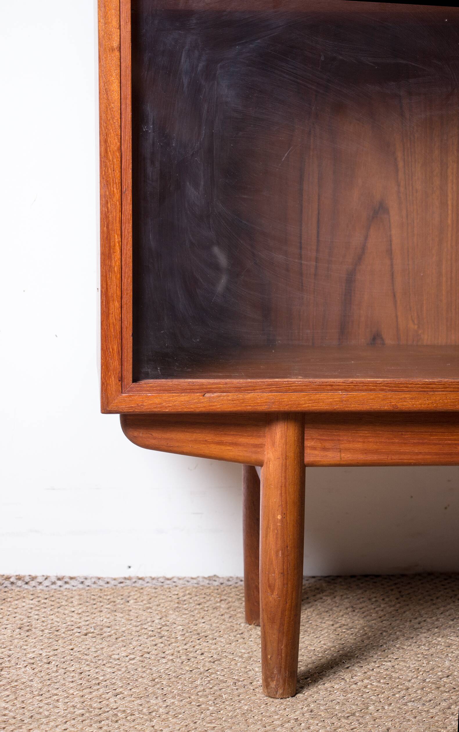 Danish Teak Bookcase, Showcase by Borge Mogensen for Soborg Mobelfabrik 1960.