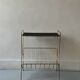 Side table - perforated metal magazine rack, designed by Matégot