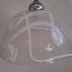 Vintage Murano glass pendant lamp from the 1970s