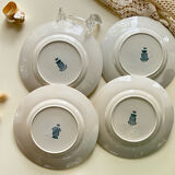 4 ironstone plates from Saint Amand