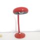 Vintage desk lamp red lacquered metal 1970