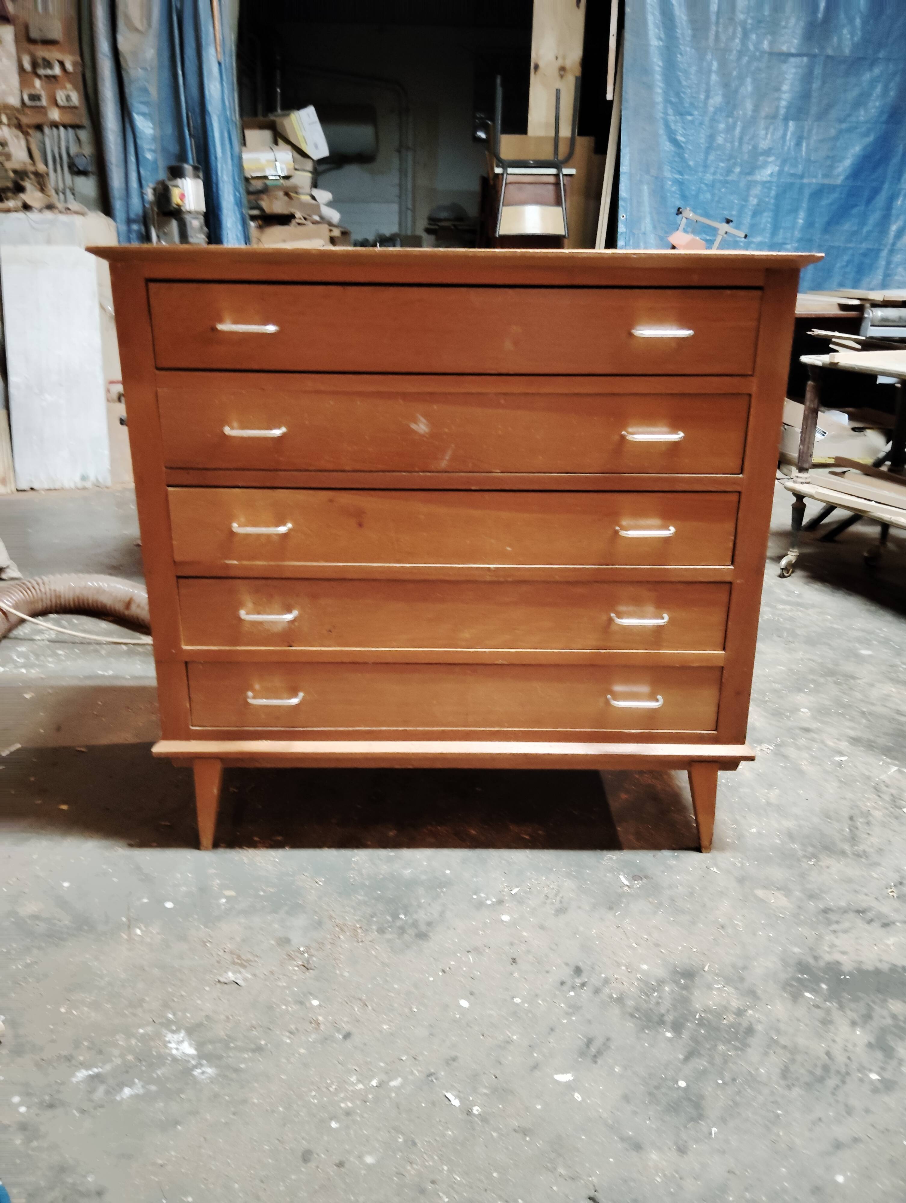 Commode vintage 50s pieds compas