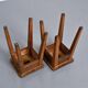 Pair of pine stools, Courchevel, France, circa 1960