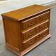 English solid wood chest of drawers with 3 drawers