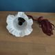 Wall lamp tulip opaline base metal enamelled Vintage old edge dp 0222f085