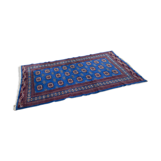 Ancien tapis Perse Boukhara Pakistan laine fait main 203 x 129 cm